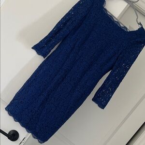 Women’s Navy Lace Dress Adrianna Papell